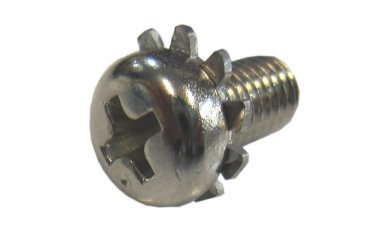 黄銅 (+)ナベ頭セムス小ねじ LO＝2 (外歯座金 組込)